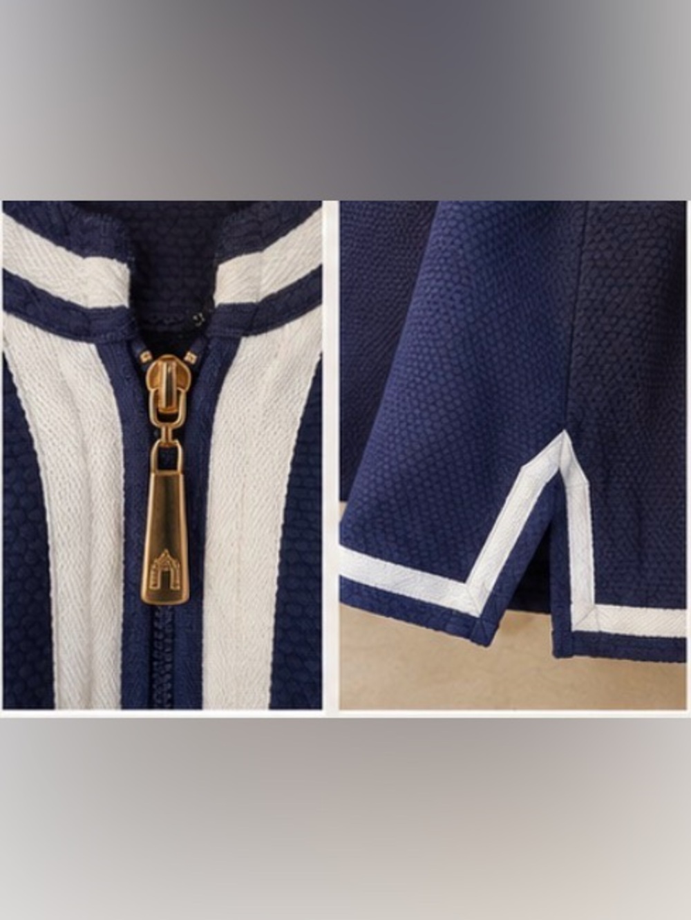 Cabana Life Sport Navy Blue Textured Dress – Size Small - Picture 3 of 6